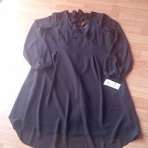 P**  NWT ladies black dress by International Concepts sz XS MSRP $79